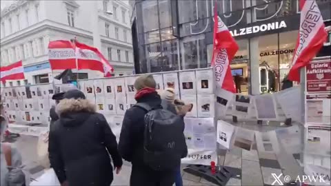 Vaxx victims wall in Vienna