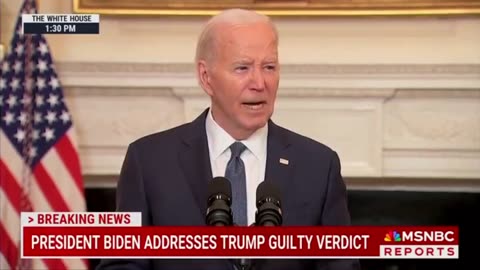 Biden “It's reckless, dangerous and irresponsible for anyone to say this trial was rigged”
