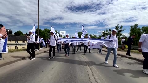 Holocaust survivors march in Auschwitz in shadow of Oct. 7 attacks