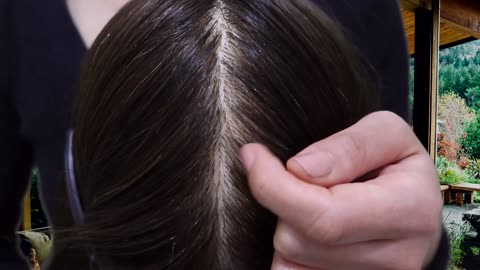 ASMR Close Up Scalp Scratching with Nails | Oil Treatment |Stress Relief and Sleep | No talking