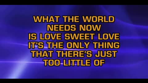 Jackie DeShannon What The World Needs Now Karaoke