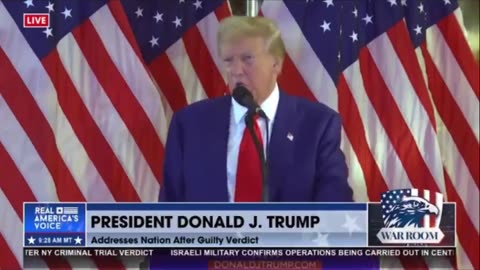 President Donald J. Trump's FULL speech following the Manhattan jury's guilty verdict