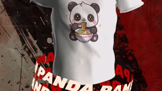 Ramen Panda T-Shirt Design