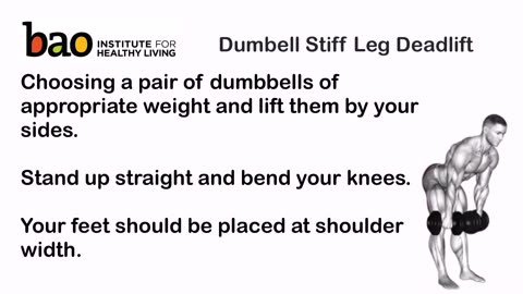 exercise Dumbell Stiff Leg Deadlift