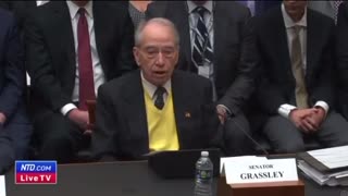 Sen. Grassley appears in House of Rep., all the GOV. CORRUPTION