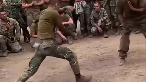 Knife Fight Between Marines Is Thrilling