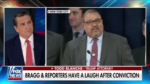 Trump lawyer SLAMS Manhattan DA Alvin Bragg for laughing after Trump's guilty verdict