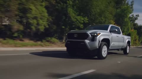 2024 Toyota Tacoma SR5 in Celestial Silver Metallic Driving Video