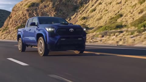 2024 Toyota Tacoma TRD Sport in Blue Crush Metallic Driving Video