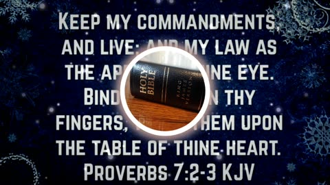 Holy Bible Proverbs 7