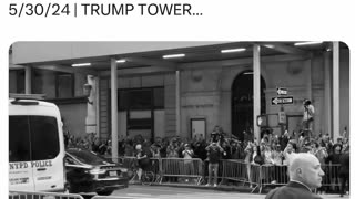 Trump Arrives at Trump Tower to Crowd 2024-05-30