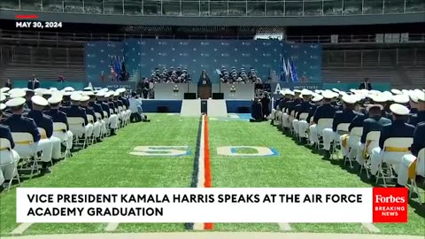 VP Harris Promotes Defending Democracy At Air Force Academy Graduation In Colorado Springs, CO