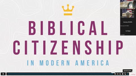 Biblical Citizenship Class #8