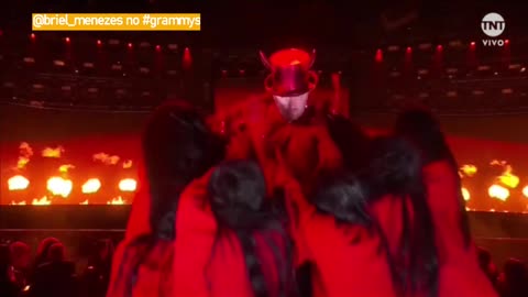 Sam Smith dresses as the devil for Satanic Grammys performance