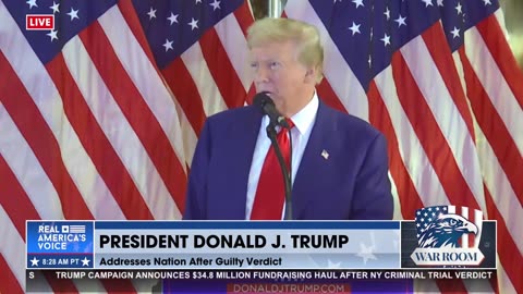 President Trumps press conference the day after the corrupt verdict