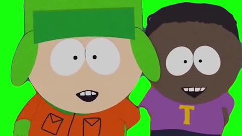 Kyle & Token TikTok "Pretty Girls Walk" South Park | Green Screen