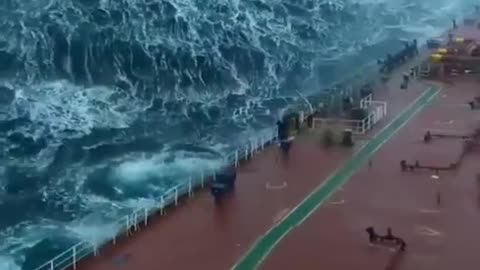 Ship Sailing in Rough Weather | Rough Weather at Sea | Huge Waves Very Rough Sea #shorts