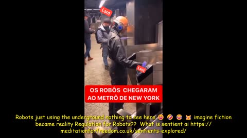 Robots just using the underground nothing to see here 😆 🤣 😂 😹