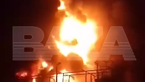 Insane Fire at an Oil Terminal in Karasnodor