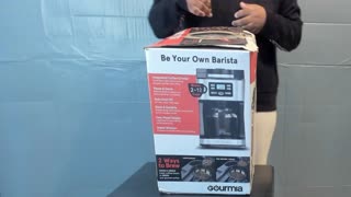 UNBOXING GOURMIA GRIND&BREW COFFEE MAKER WALMART CLEARANCE