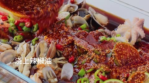 Summer must eat spicy fish sauce little seafood!Daily practice than JaneSingle,