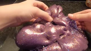 Galaxy slime video.