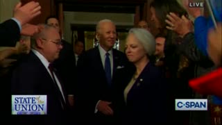 Pres. Biden arrives to deliver State Of The Union Address