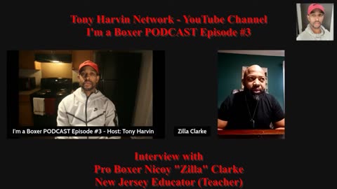 I'm a Boxer PODCAST - Boxer Nicoy "Zilla" Clarke - INTERVIEW - Host: Tony Harvin - EPISODE #3