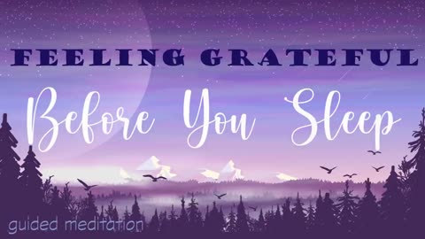 Feeling Grateful Before You Sleep 10 Minute Guided Meditation