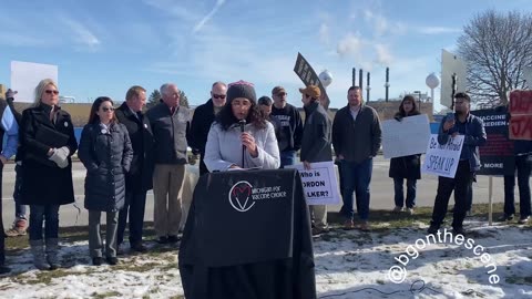 Protest at Pfizer Global Supply Facility in Kalamazoo, Michigan