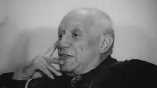 Rare television interview in French featuring Pablo Picasso from 1966
