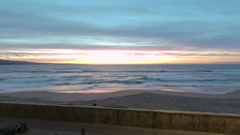 Monterey Beach Sunset on Balcony VR 180 6k