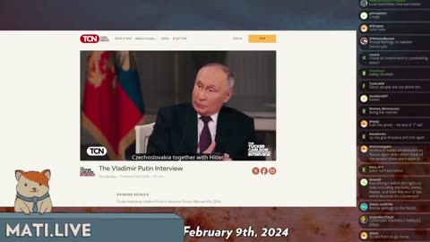 Tucker interviews Putin - Mad at the Internet