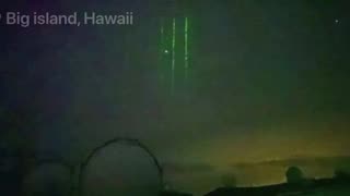 Chinese Satellite Shines Green Lasers over Hawaii Islands