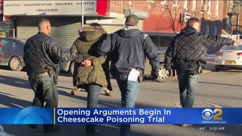 Opening statements in cheesecake poisoning trial