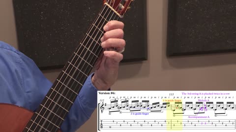 Technique Left-Hand, Part II (slow section). Video #92: m112-114 Version #6