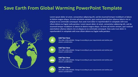 Save Earth Global Warming PowerPoint Template
