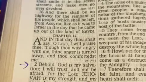 chosen ones daily scripture Isaiah 12_2 God is my salvation i trust and will not be afraid!