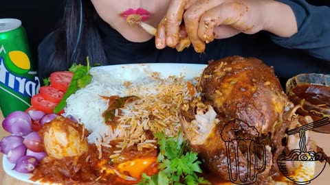 Indulge in Whole Chicken Curry with Egg Curry and Rice - Big Bites Await