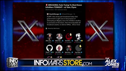 Breaking Feds Attempting To Shut Down Infowars Tonight! (part two of the Saturday broadcast)