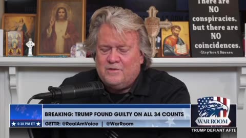 TRUMP GUILTY VERDICT! omething POSITIVE! TAKE A DEEP BREATH! - Steve Bannon