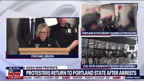 Police update after clearing Portland State protest