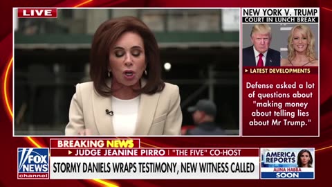 Judge Jeanine Pirro critiques Stormy Daniels' testimony - May 9, 2024