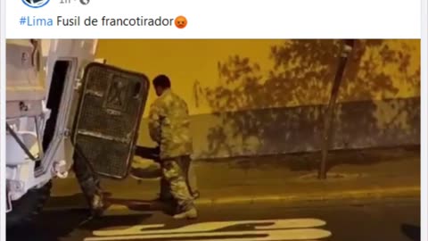 Fusil de Francotirador PREPARADO CONTRA EL PUEBLO PERUANO