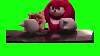 Knuckles Eating Challah Bread | Green Screen