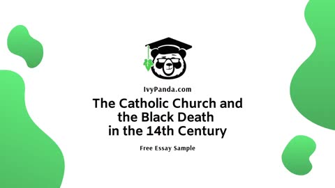 The Catholic Church and the Black Death in the 14th Century | Free Essay Sample