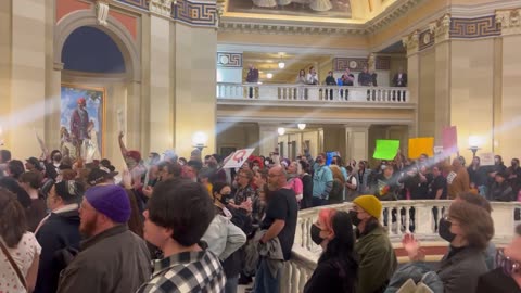 Trans Lives Matter STORMS The Oklahoma Capitol Building
