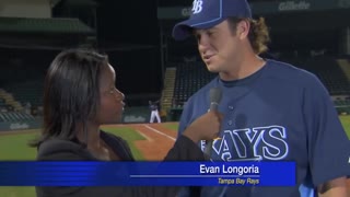 Evan Longoria's Catch saves Reporter's Life! MUST SEE