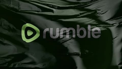 Rumble Logo Flag Waving Background Motion Graphic Animation Loop Video Screensaver