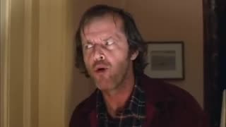 Jack Nicholson Getting Into Character for "The Shining"